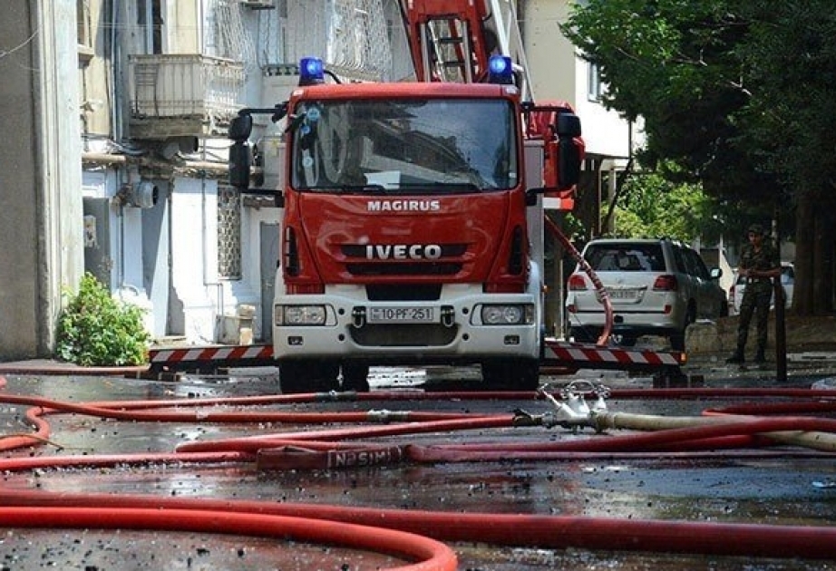 FHN “Cənnət Park” yaşayış kompleksində baş verən yanğınla bağlı məlumat yayıb