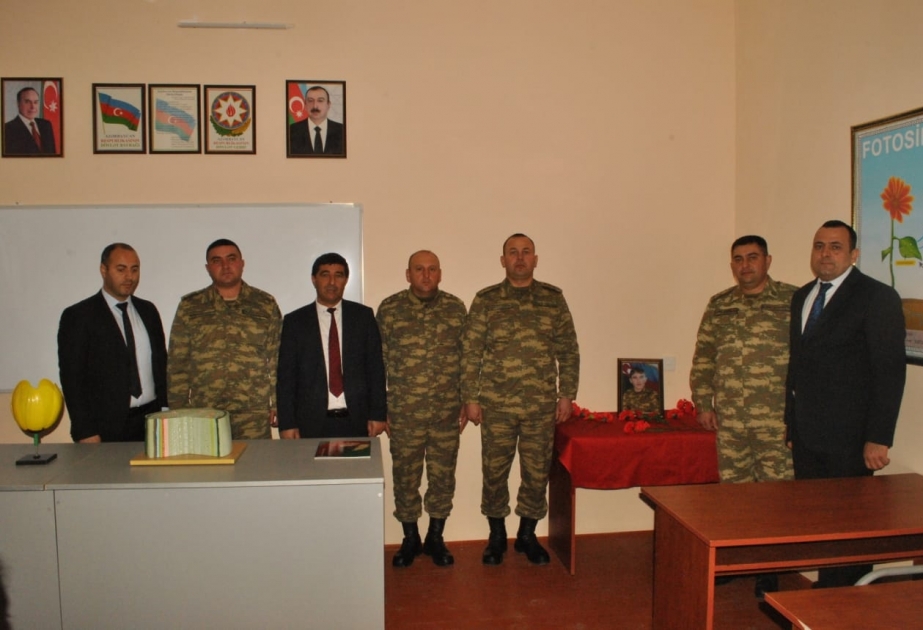 Beyləqan şəhər 8 nömrəli məktəbin sinfinə şəhid Sərxan Bayramovun adı verilib
