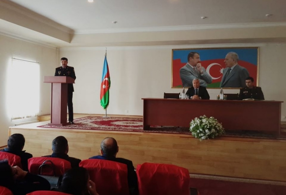 Göygöl Rayon Polis Şöbəsinin təşkilatçılığı ilə məktəblilər üçün növbəti maarifləndirmə tədbiri keçirilib