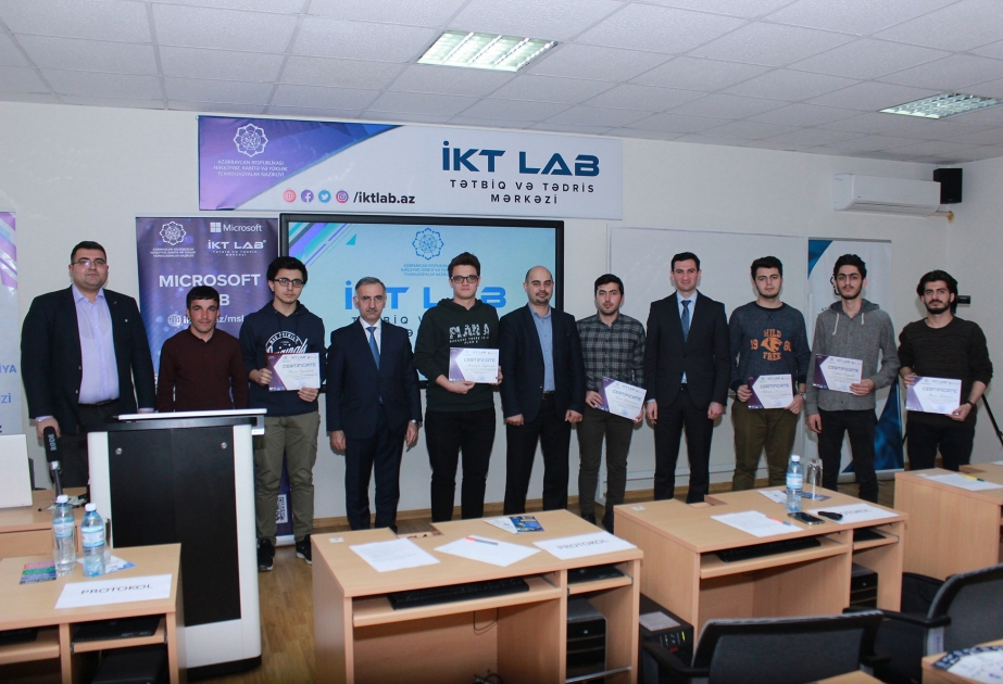 “Əşyaların interneti” laboratoriyasının ilk təcrübə proqramının iştirakçılarına sertifikatlar verilib