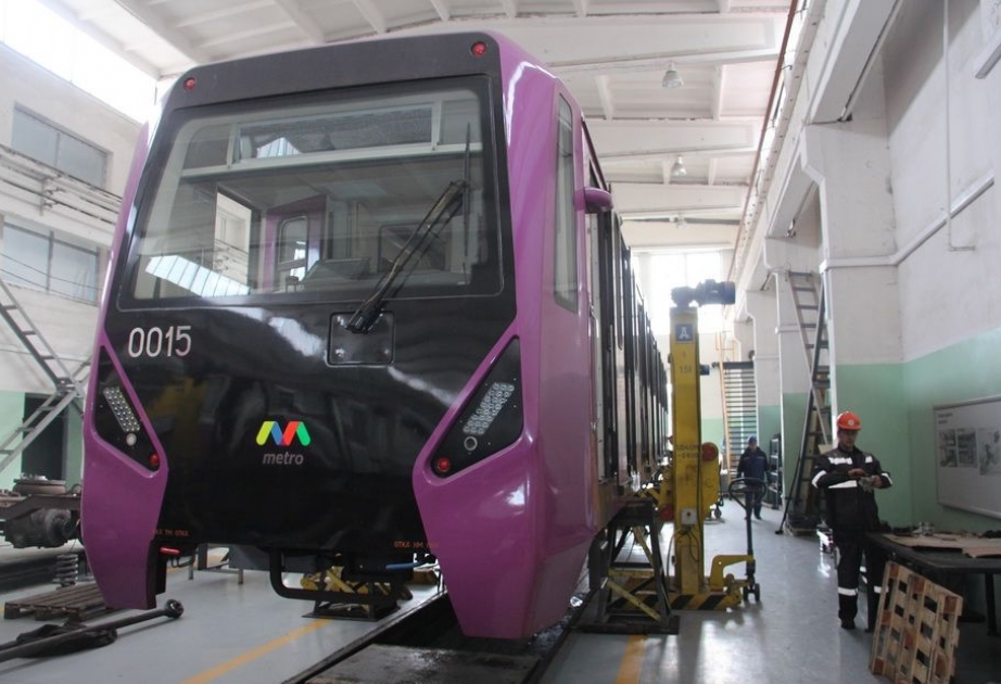 Bakı metrosundakı yeni tipli vaqonların ilk planlı təmiri aparılır