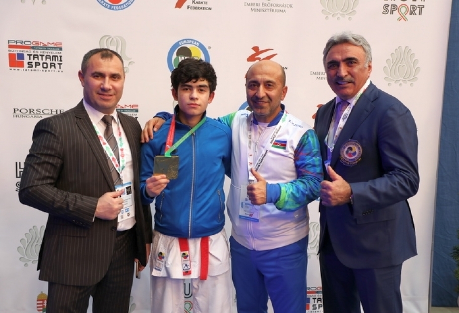 Joven karateca azerbaiyano gana medalla de oro en el Campeonato Europeo
