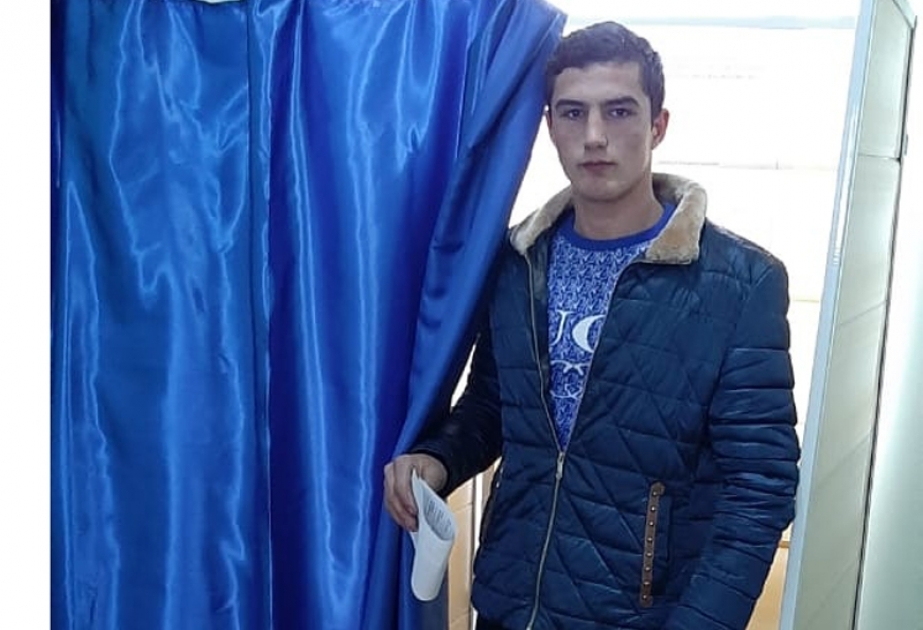 Oğuzlu gənc doğum günündə ilk dəfə seçkidə iştirak edib