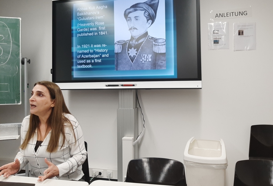 النظريات الحالية حول تاريخ أذربيجان كان موضع النقاش العلمي في جامعة هومبولت في برلين