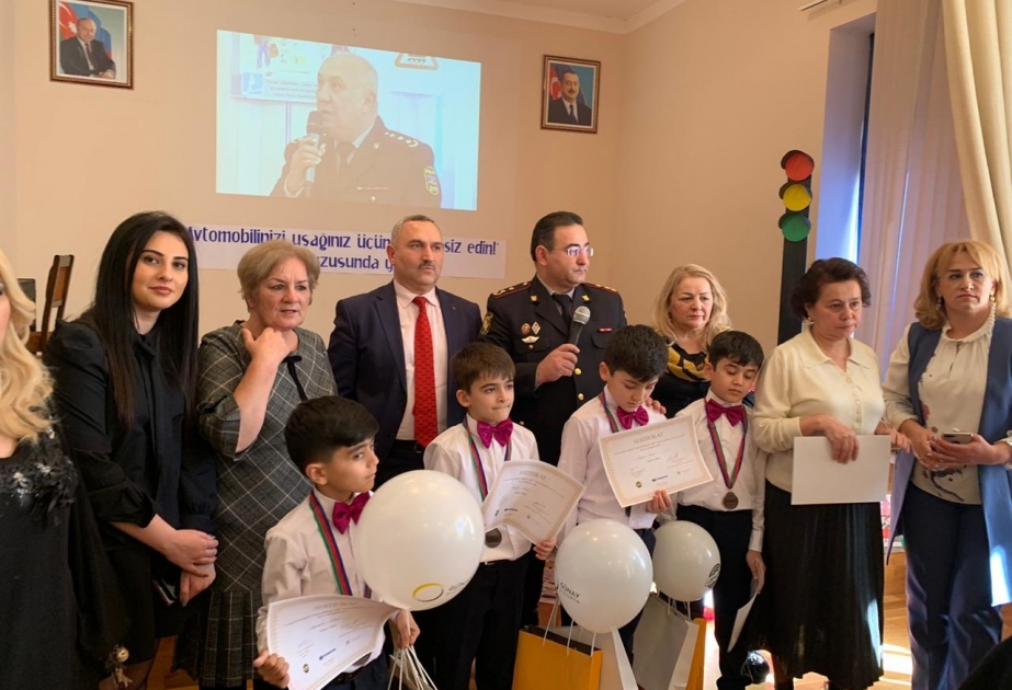 “Avtomobilinizi uşaqlarınız üçün təhlükəsiz edin” adlı məktəblərarası yarışa yekun vurulub