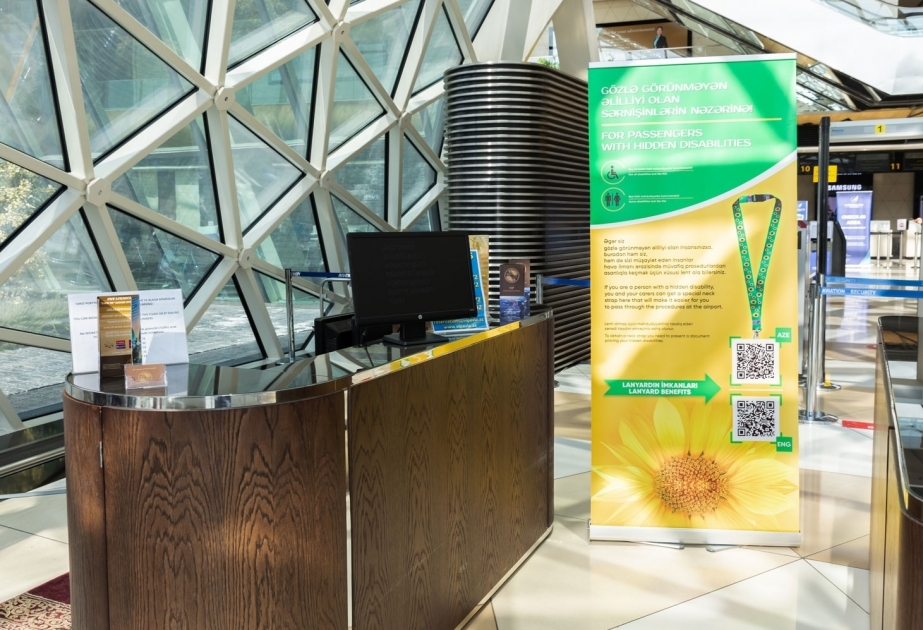 En el aeropuerto Internacional Heydar Aliyev se han creado condiciones para los pasajeros con discapacidades invisibles