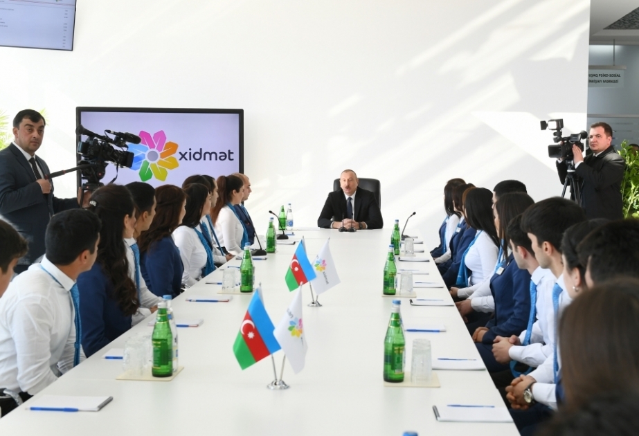 Prezident: həm Könüllülər hərəkatı, həm də “ASAN xidmət” mərkəzləri yeniləşən Azərbaycanın yeni simasıdır