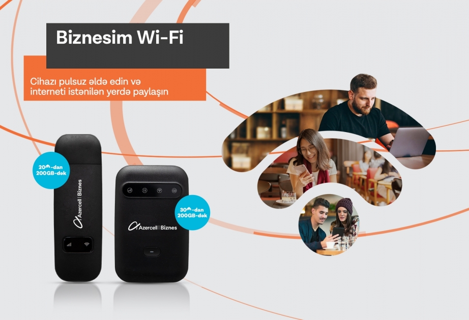 ®  “Azercell”dən “Biznesim Wi-Fi” təklifləri ilə biznesinizi daha rahat idarə edin!