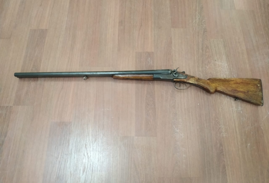 İsmayıllı rayon sakinindən qanunsuz saxladığı ov tüfəngi götürülüb