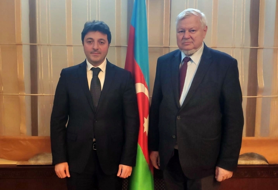 رئيس الطائفة الأذربيجانية لإقليم قراباغ الجبلي يلتقي بالمبعوث الخاص لرئيس منظمة الأمن والتعاون الأوروبي