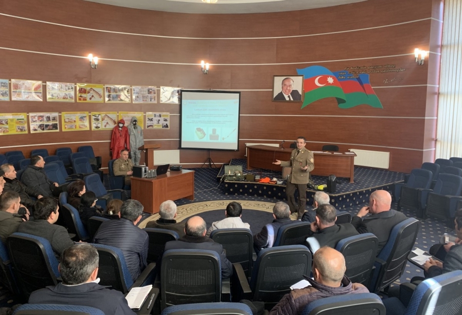 Fövqəladə Hallar Nazirliyinin Gəncə Regional Mərkəzində mülki müdafiə kursları keçirilib