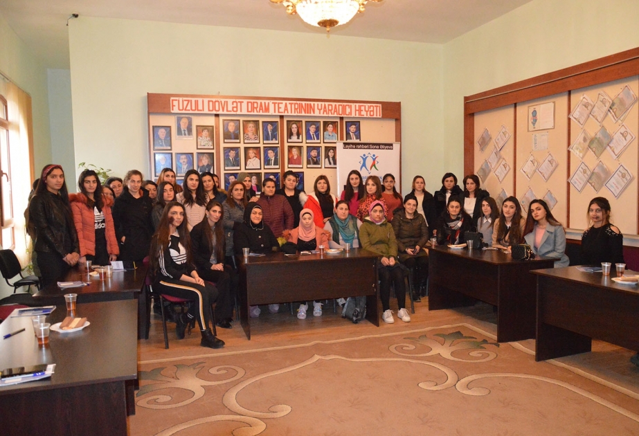 Füzuli rayonunda “Qadına şiddət” mövzusunda təlim keçirilib