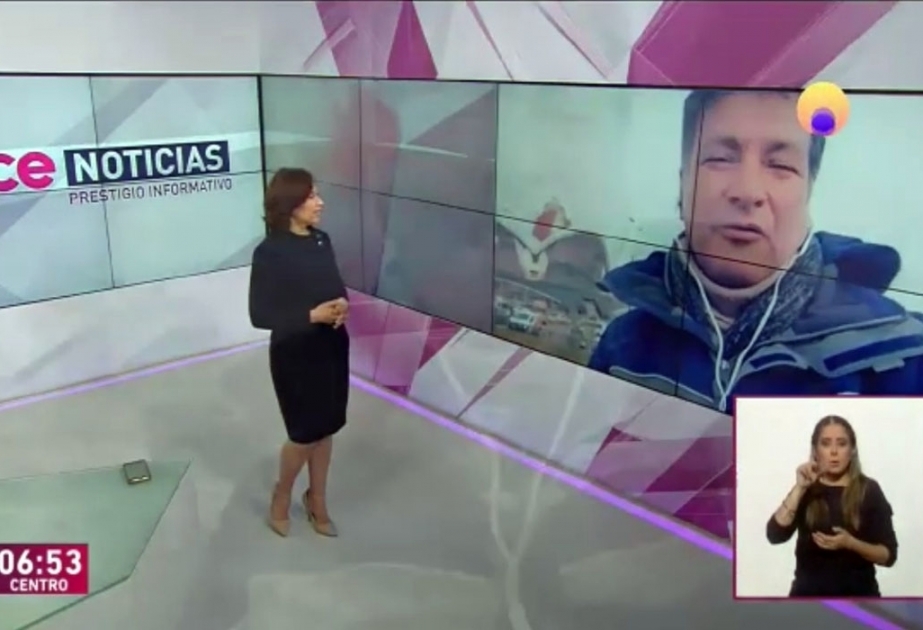 El canal de televisión mexicano emitió una cobertura referente a las elecciones parlamentarias en Azerbaiyán