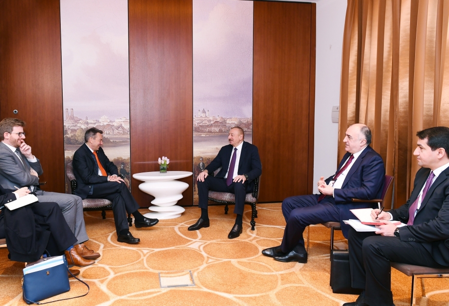 Ilham Aliyev se reunió con el presidente del Comité Internacional de la Cruz Roja en Munich