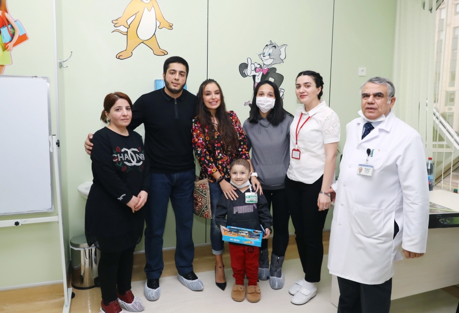 Vice-President of Heydar Aliyev Foundation Leyla Aliyeva meets with children suffering from oncological diseases