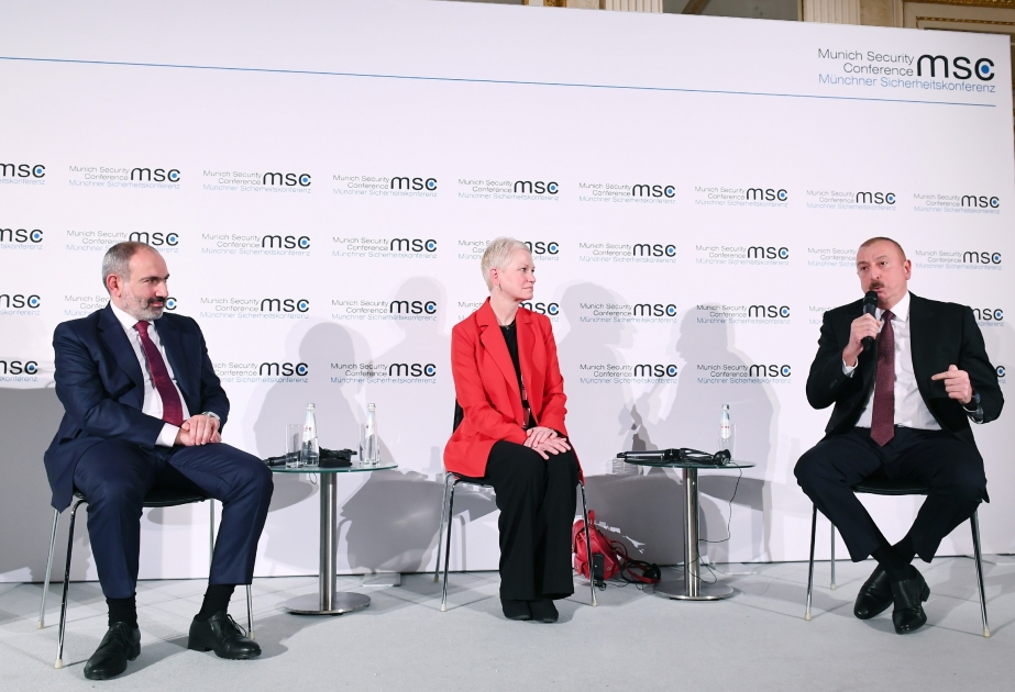 Münxen Təhlükəsizlik Konfransı çərçivəsində Ermənistan-Azərbaycan Dağlıq Qarabağ münaqişəsi ilə bağlı panel müzakirələr keçirilib  Müzakirələrdə Azərbaycan Prezidenti İlham Əliyev və Ermənistanın baş naziri Nikol Paşinyan iştirak ediblər YENİLƏNİB VİDEO