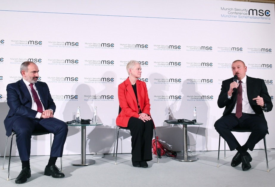 Panel discussions on Armenia-Azerbaijan Nagorno-Karabakh conflict held as part of Munich Security Conference Azerbaijani President Ilham Aliyev and Armenian Prime Minister Nikol Pashinyan participated in the discussions VIDEO