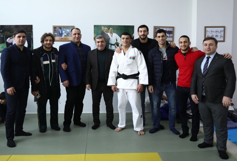 Qobuda yeni cüdo zalının açılışı olub