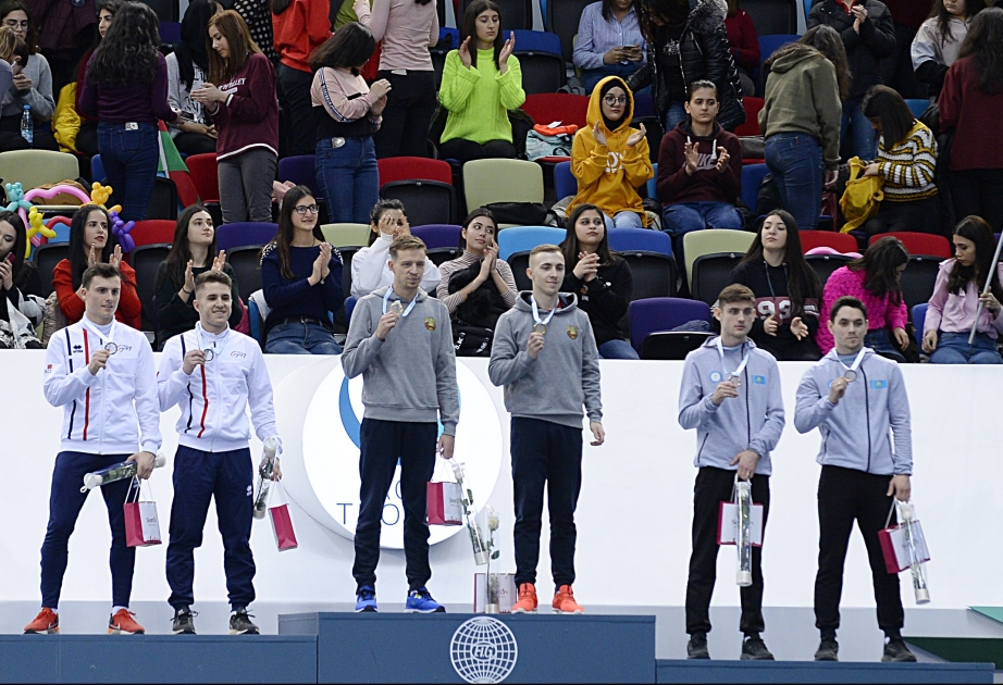 Olimpiya çempionu Vladislav Qançarov Bakıda fəxri kürsünün ən yüksək pilləsinə qalxıb