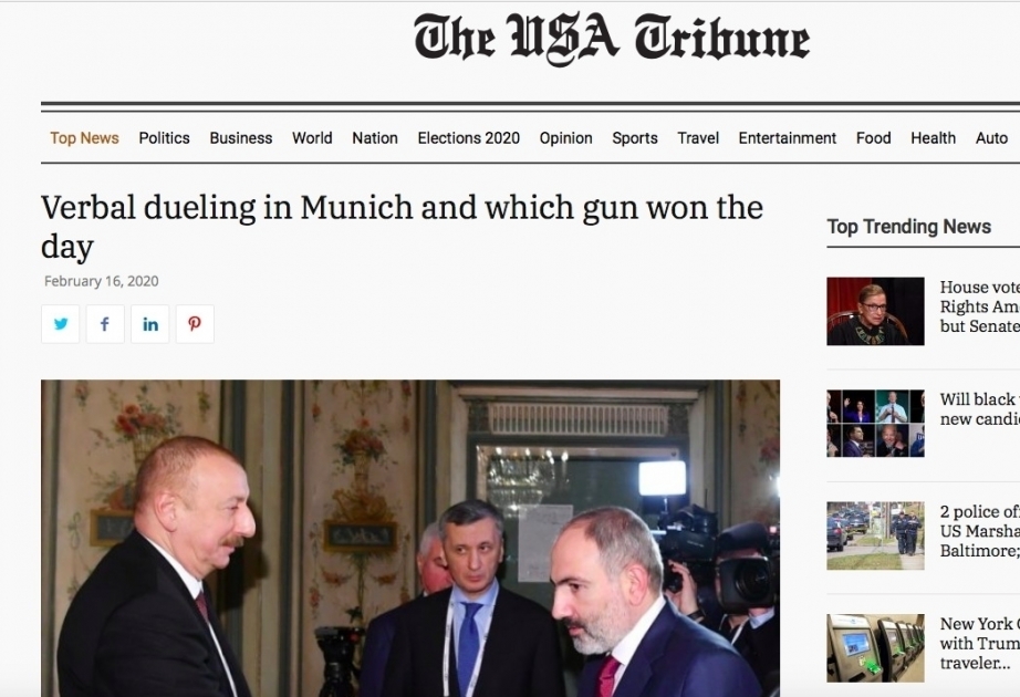 “The USA Tribune”: Münxendə söz dueli və onun qalib “revolveri”