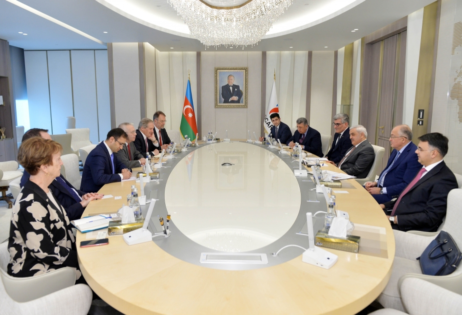 SOCAR-da ABŞ-ın Xəzər Siyasət Mərkəzinin məsləhətçilər şurasının üzvləri ilə görüş olub