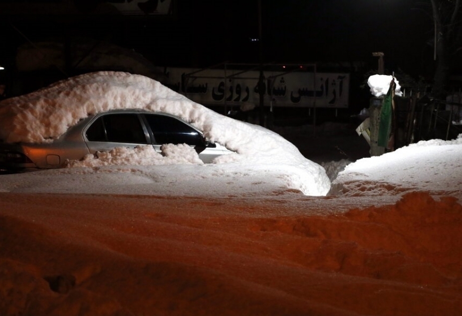 В области Западный Азербайджан Ирана выпал снег высотой 1 метр ВИДЕО