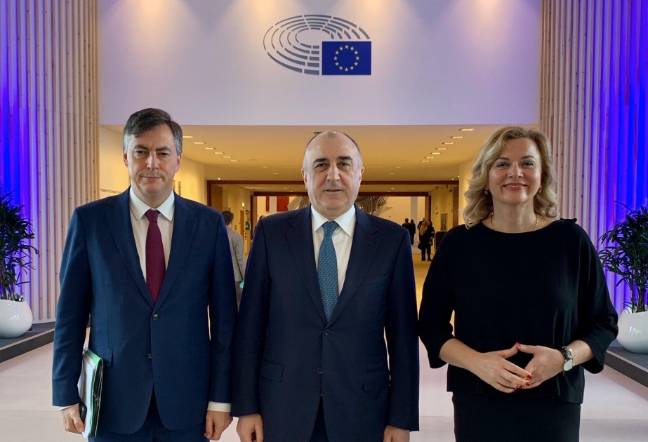 Canciller azerbaiyano se reúne con los miembros del Parlamento Europeo