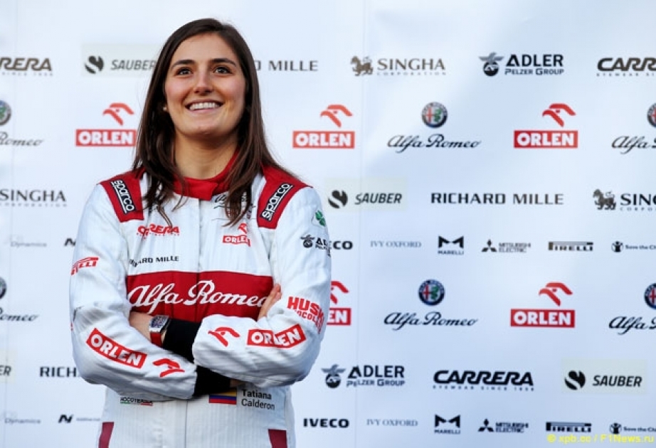 Kolumbiyalı pilot Tatyana Kalderon “Alfa Romeo” komandasının səfiri seçilib