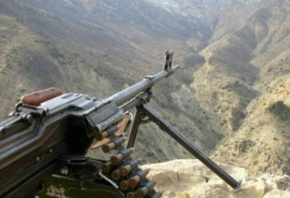 Ermənistan silahlı qüvvələri iriçaplı pulemyotlardan da istifadə etməklə atəşkəs rejimini 23 dəfə pozub VİDEO
