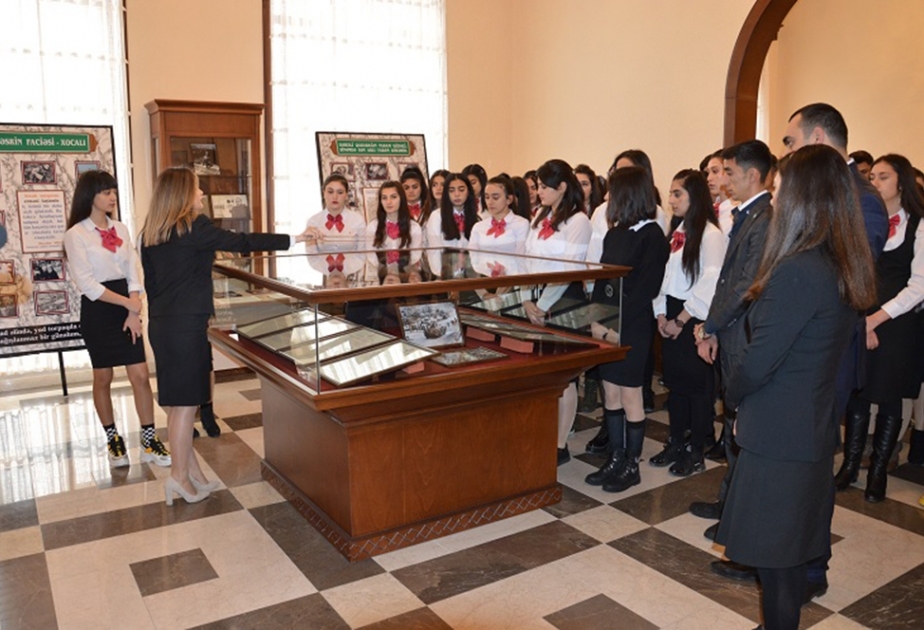 Xatirə Muzeyində Xocalı soyqırımına həsr olunmuş ingilis dilində açıq dərs