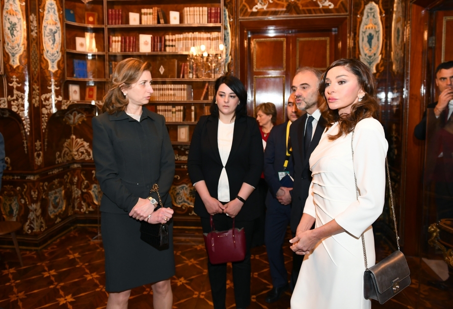 First lady Mehriban Aliyeva viewed Quirinale Palace in Rome VIDEO