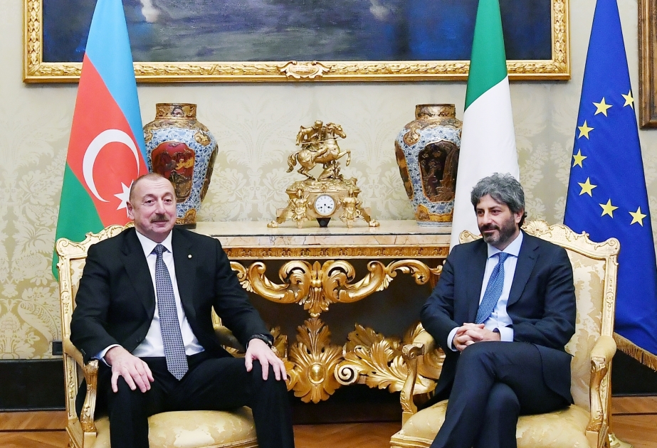 President Ilham Aliyev met with President of Italian Chamber of Deputies VIDEO