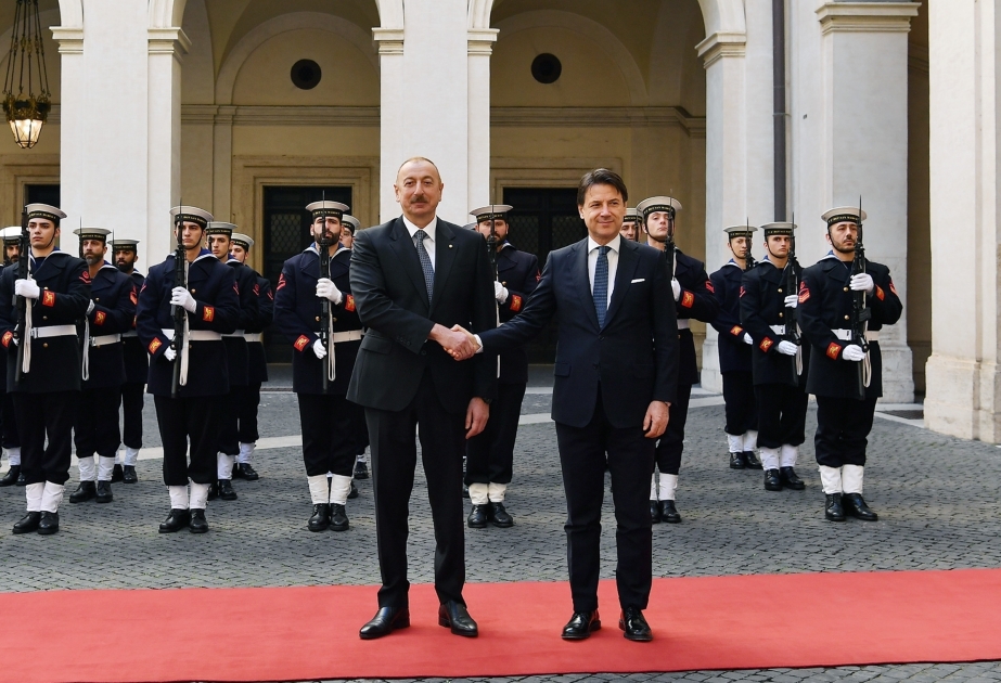 Ilham Aliyev se reunió con el presidente del Consejo de Ministros de Italia Giuseppe Conte