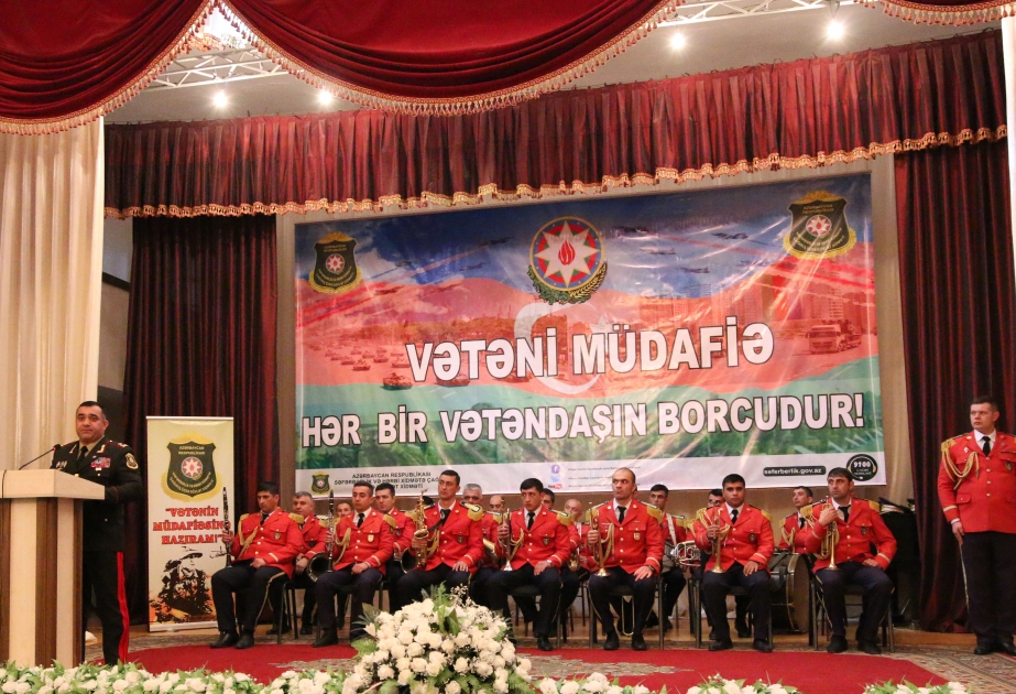 Goranboyda “Vətənin müdafiəsinə hazıram!” devizi altında tədbir keçirilib