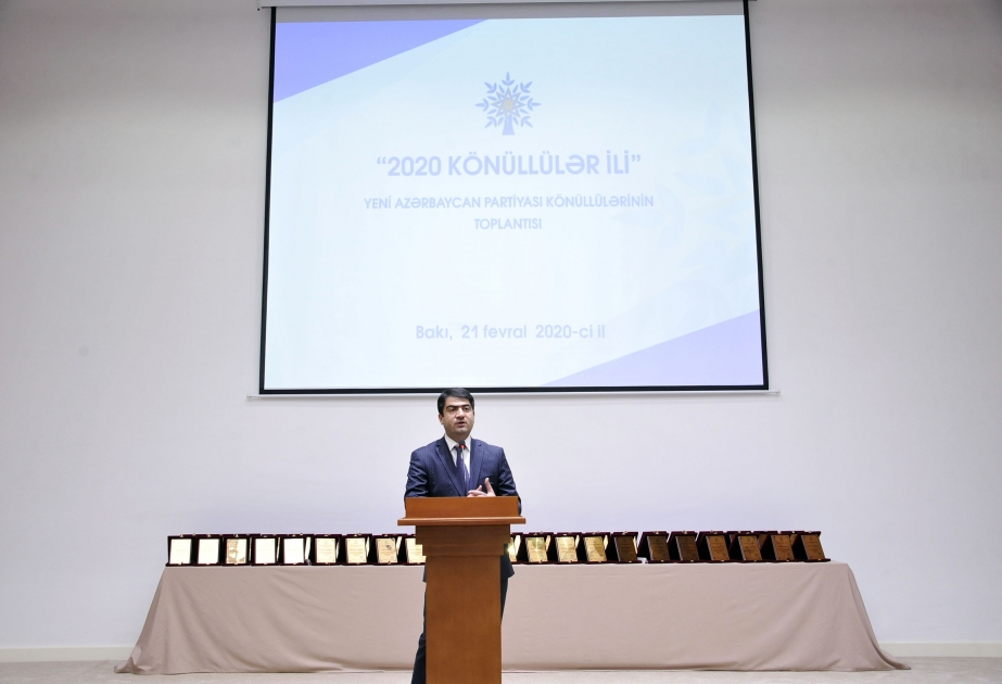 Yeni Azərbaycan Partiyasının könüllülərinin toplantısı keçirilib