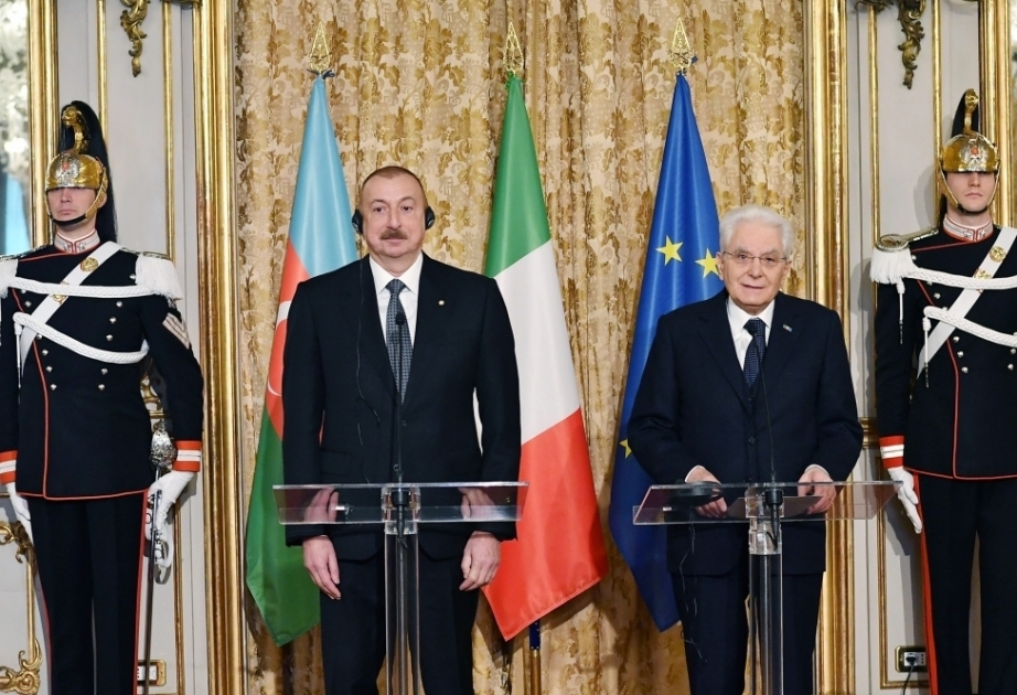 رئيس إيطاليا: أذربيجان بلد مفتوح للتعاون مع الجميع في مجال الطاقة