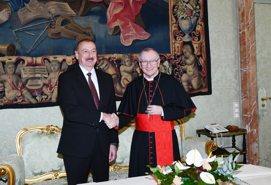 President Ilham Aliyev met with Vatican Secretary of State Cardinal Pietro Parolin VIDEO