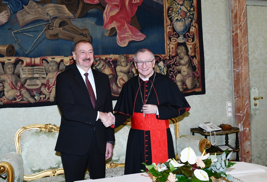Vatikan: Präsident Ilham Aliyev trifft Kardinalstaatssekretär Pietro Parolin VIDEO