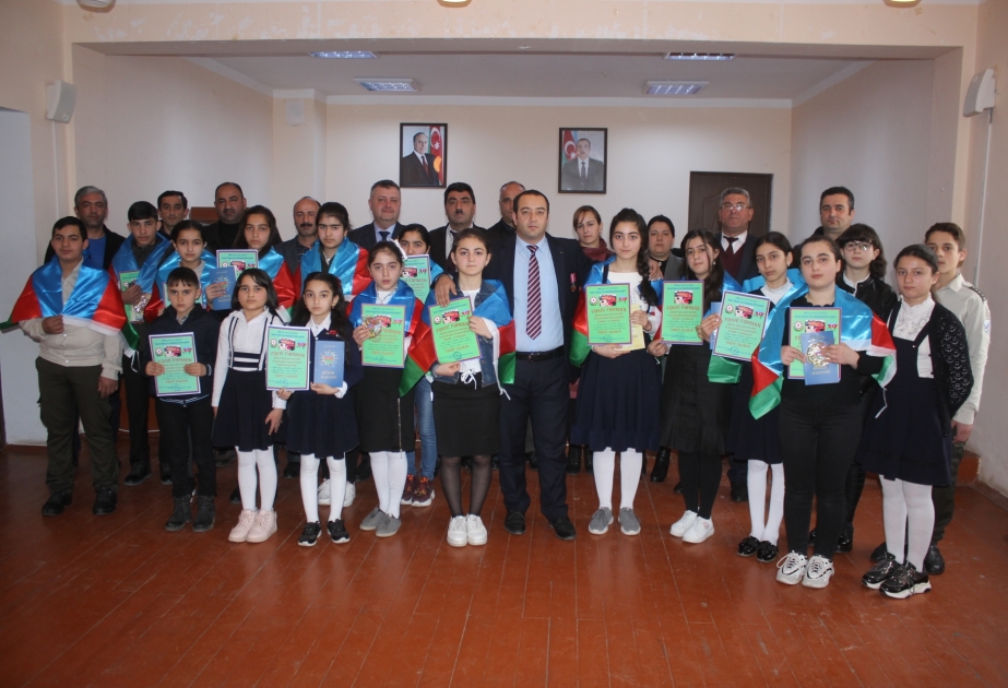 Xocalı məktəbliləri arasında “Bu qan yerdə qalmaz!” mövzusunda yazı müsabiqəsi keçirilib