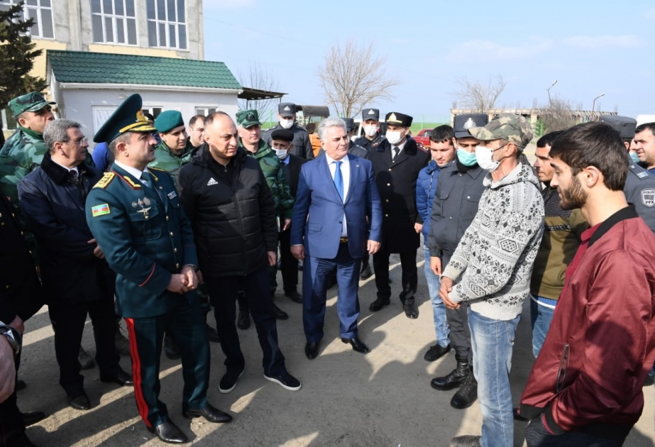 Koronavirus təhlükəsi ilə əlaqədar aidiyyəti qurumların rəhbər şəxsləri “Astara” və “Biləsuvar” buraxılış məntəqələrində olublar