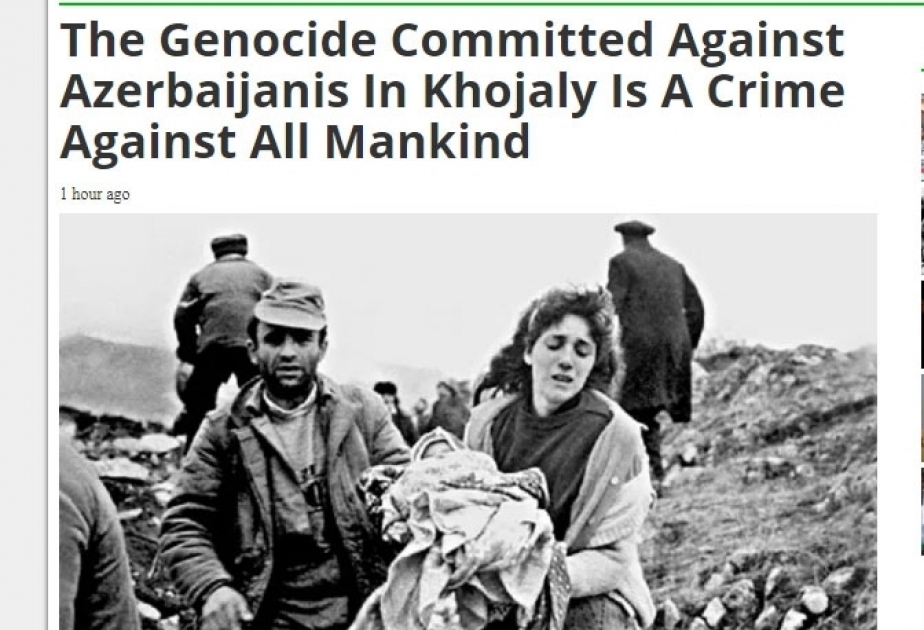 Indonesian websites publish article by AZERTAC’s special correspondent on Khojaly genocide