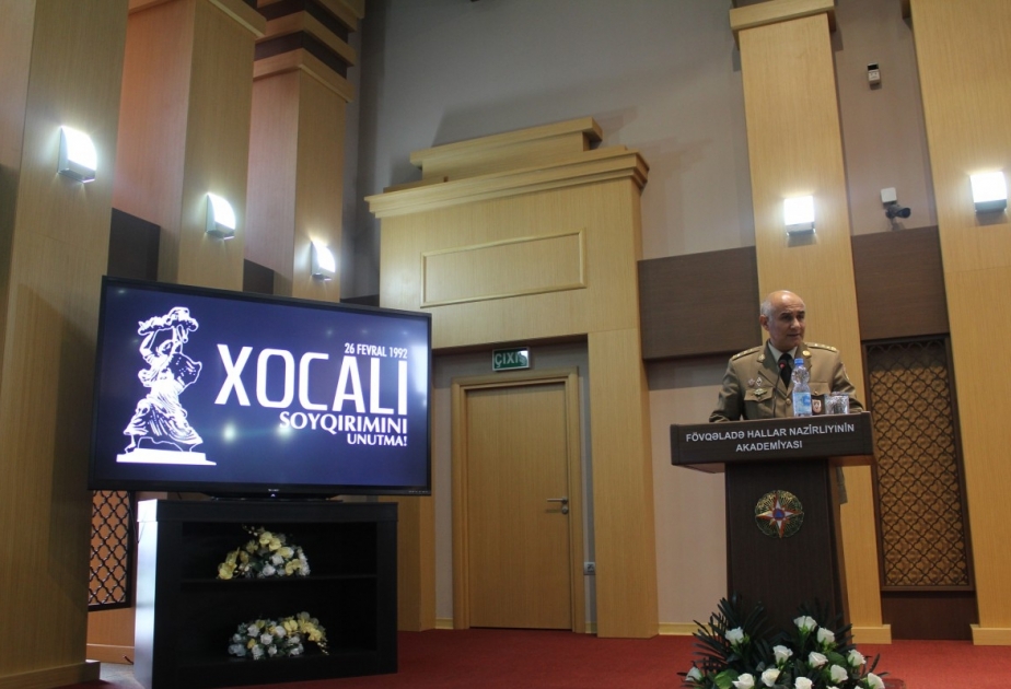 Xocalı soyqırımı qurbanlarının xatirəsi FHN-in Akademiyasında anılıb