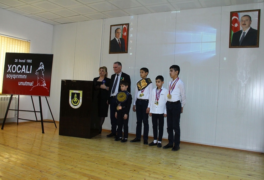 Hərbi Dəniz Qüvvələrində Xocalı Soyqırımının 28-ci ildönümü ilə əlaqədar tədbir keçirilib