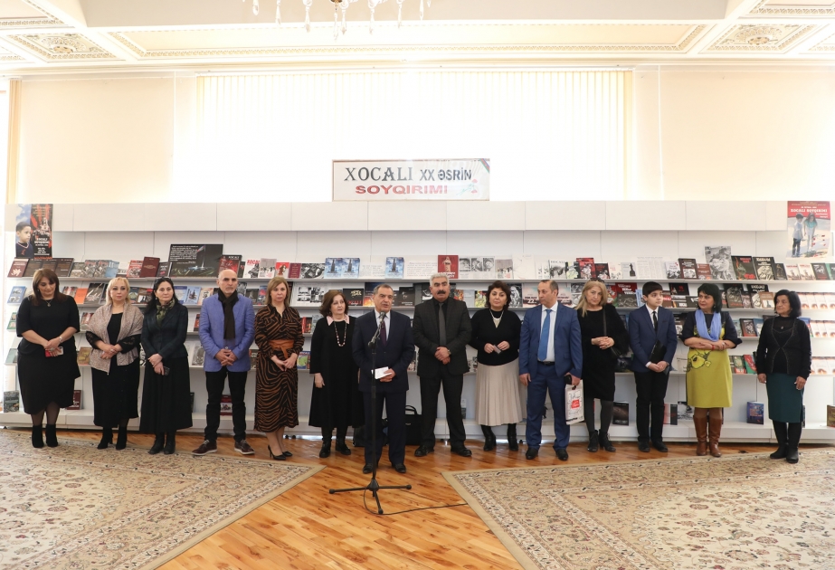 Milli Kitabxanada “Xocalı – XX əsrin soyqırımı” adlı kitab sərgisi açılıb