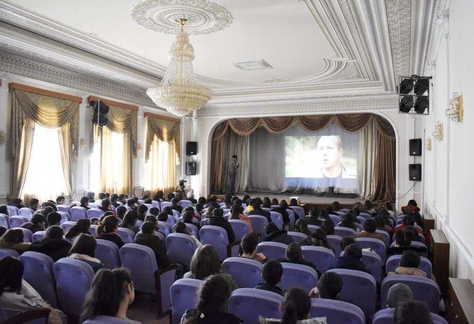 Yevlaxda "Sonsuz dəhliz" filmi nümayiş olunub VİDEO