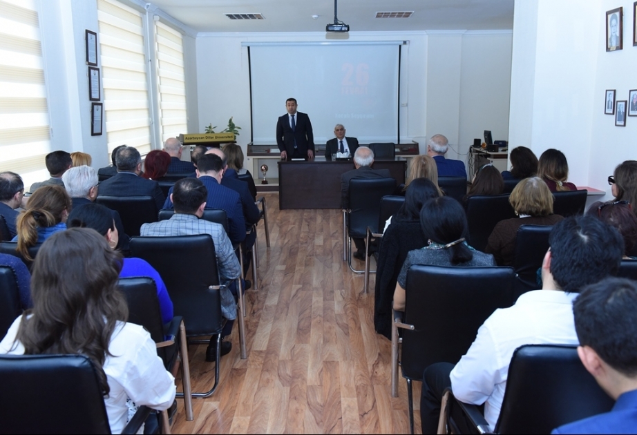 Azərbaycan Dillər Universitetində dəyirmi masa: Əsrin faciəsi Xocalı