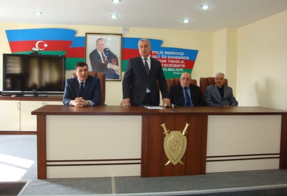 Şirvan Şəhər Polis Şöbəsində Xocalı soyqırımı qurbanlarının xatirəsi anılıb