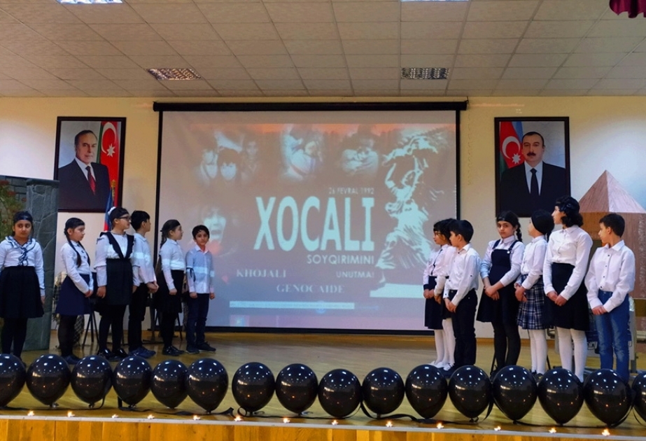Məktəblərdə Xocalı soyqırımına dair silsilə tədbirlər