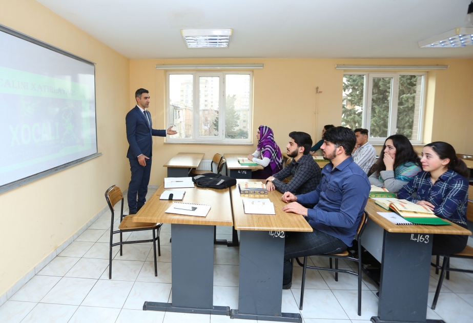 İlahiyyat İnstitutunda ilk dərslər Xocalı soyqırımına həsr olunub