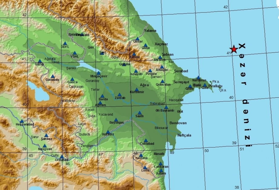 Quake jolts Azerbaijani sector of Caspian Sea